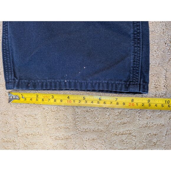 Carhartt Carpenter Pants Mens 32X34 Navy B159 NVY Loose Fit Utility Workwear - Picture 9 of 12